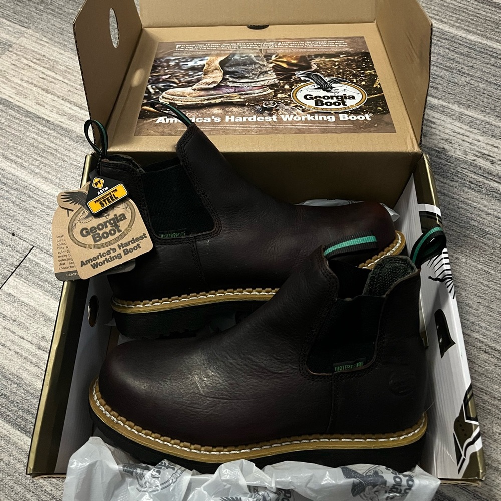 Georgia Boot Steel Toed Boots *BRAND NEW* size 7.5 Wide Men’s